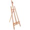 64" to 89" La Jolla Classic A-Frame Wood Easel, Lyre Style Studio Easel - Wooden Artists Floor Stand, Sturdy, Adjustable Height To 48" Canvas - Painting, Drawing, Sign Display